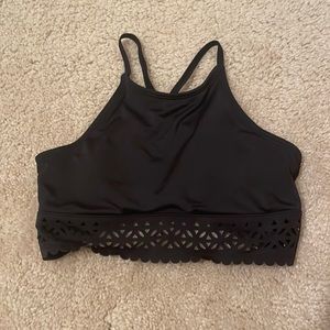 Justice black bikini top